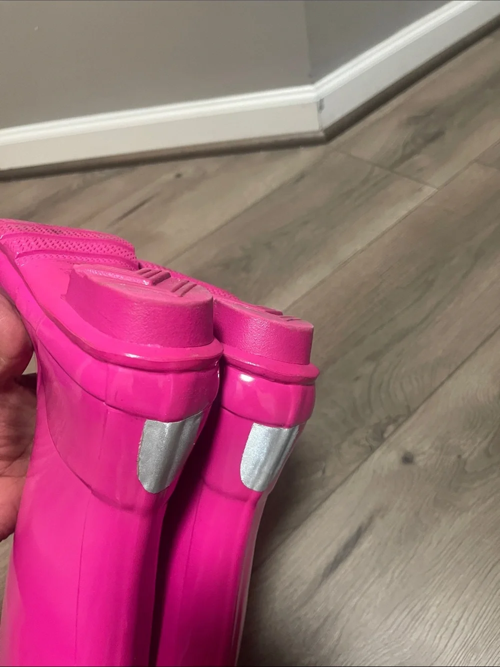 Hunter Tall Gloss Pink Knee-High Rain Boots